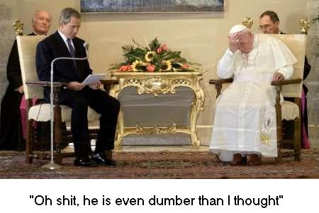 Duyba giving the Pope a headache